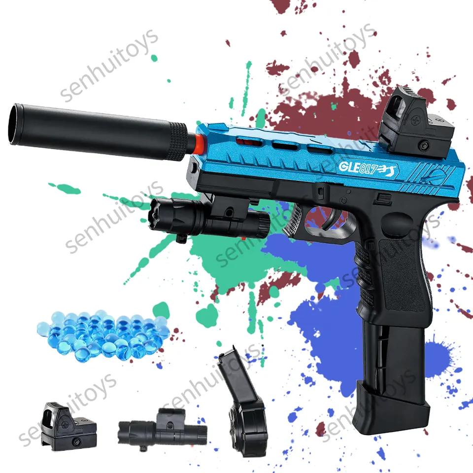 Pistolet Orbeez Mitraillette Bleue - Pistolet Orbeez